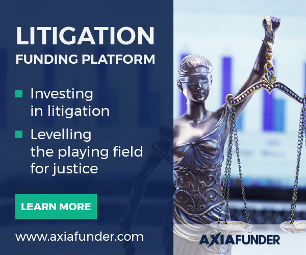 axiafunder investing in litigation