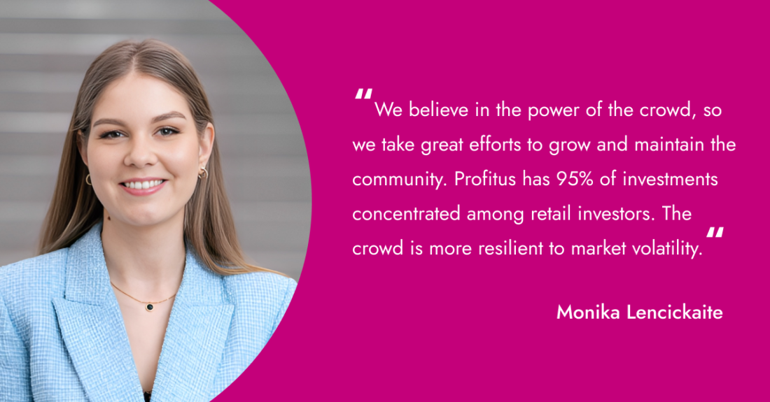 Profitus-interview-for-CrowdSpace-1100x575 Empowering retail investors amid economic uncertainty: interview with Monika Lencickaite, CMO at Profitus
