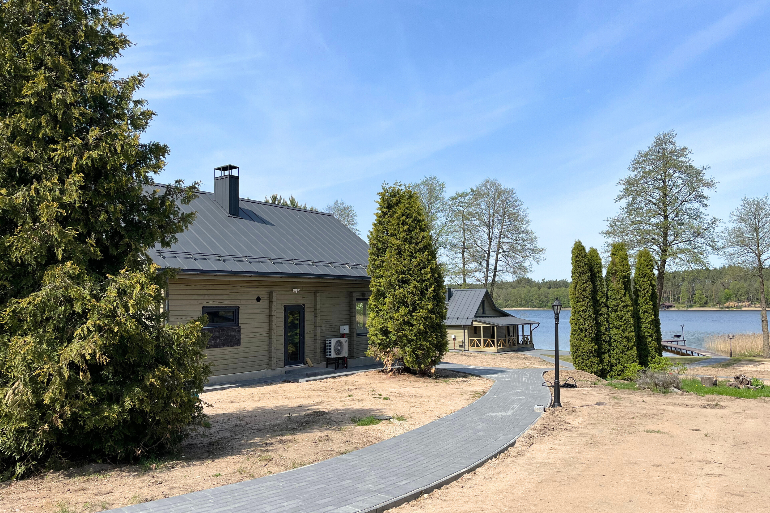 Sauna complex on the lake shore IV