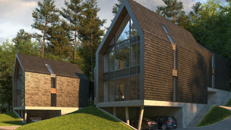 Houses Pupoju st., Vilnius