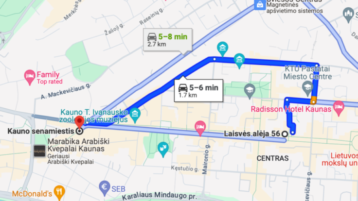 Hotel in Laisves Avenue VII