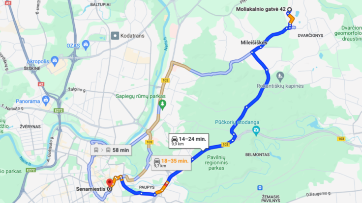 Apartments Moliakalnio st., Vilnius VIII