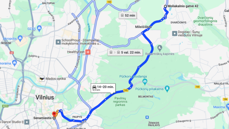 Apartments Moliakalnio st., Vilnius X