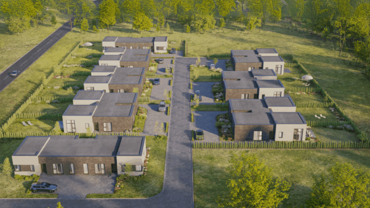 Semi-detached housing, Kaunas dist.