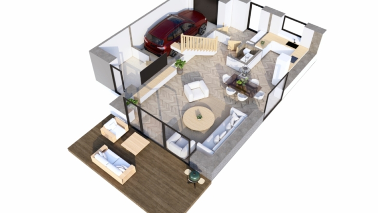 Duplexes in Bendoriai, Vilnius