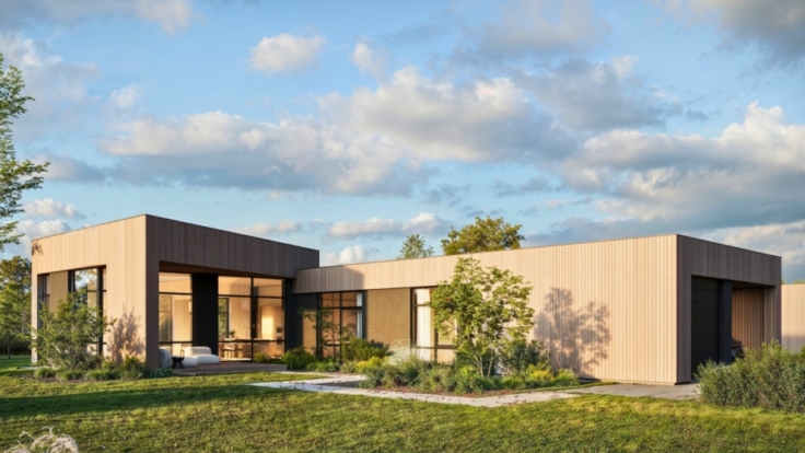 Houses in Riešė, Vilnius district