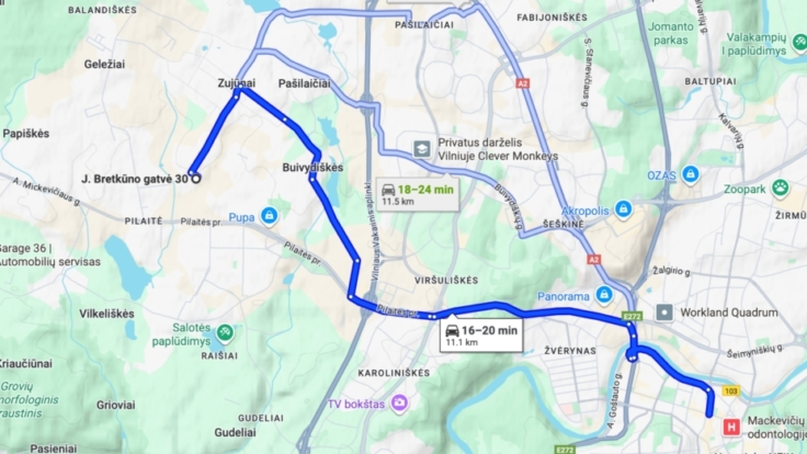 Single-family housing estate in Vilnius