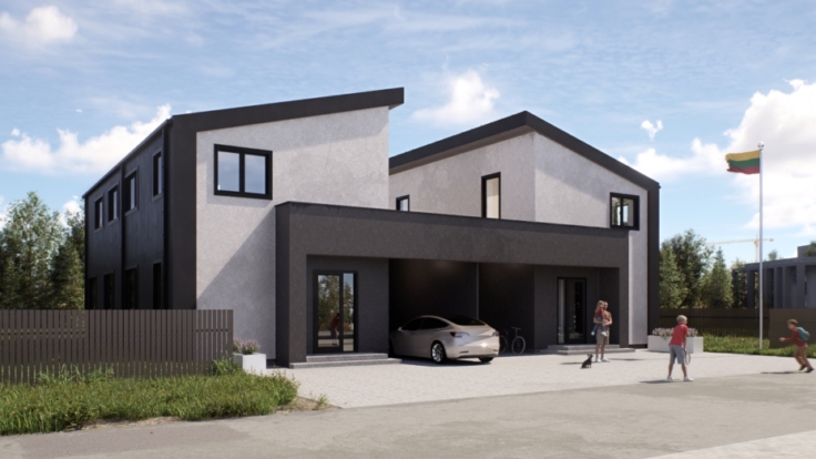 Duplex in Didzioji Riese, Vilnius