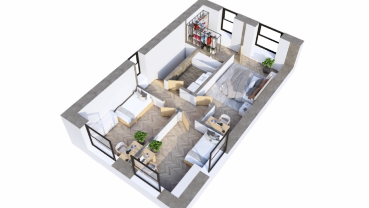 Duplexes in Bendoriai, Vilnius II