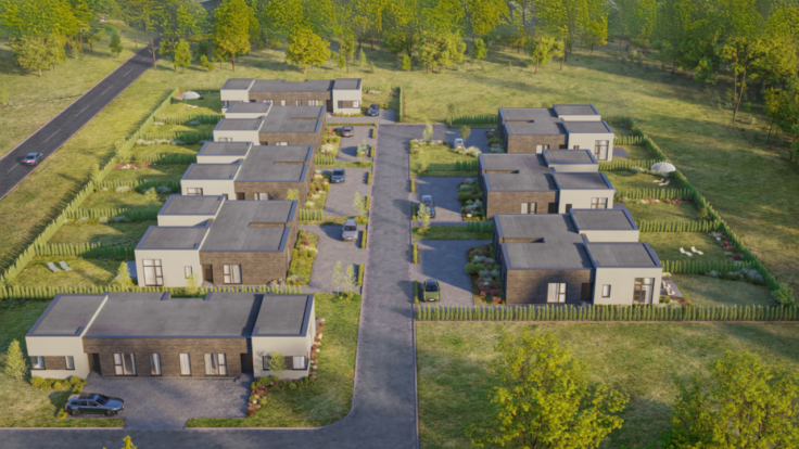 Semi-detached housing, Kaunas dist. II