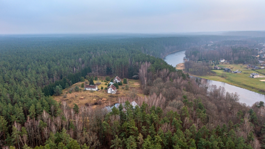 Maisons par les Neris, District de Vilnius.